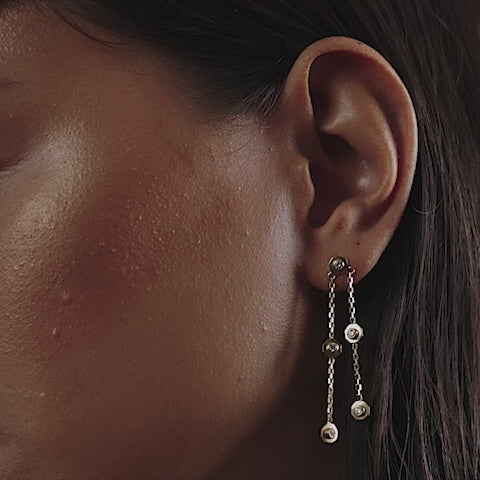 Octavia Assymetrical Earring